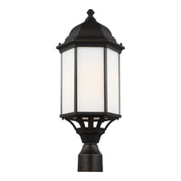 Sevier 22" Post Lantern — Satin Etched