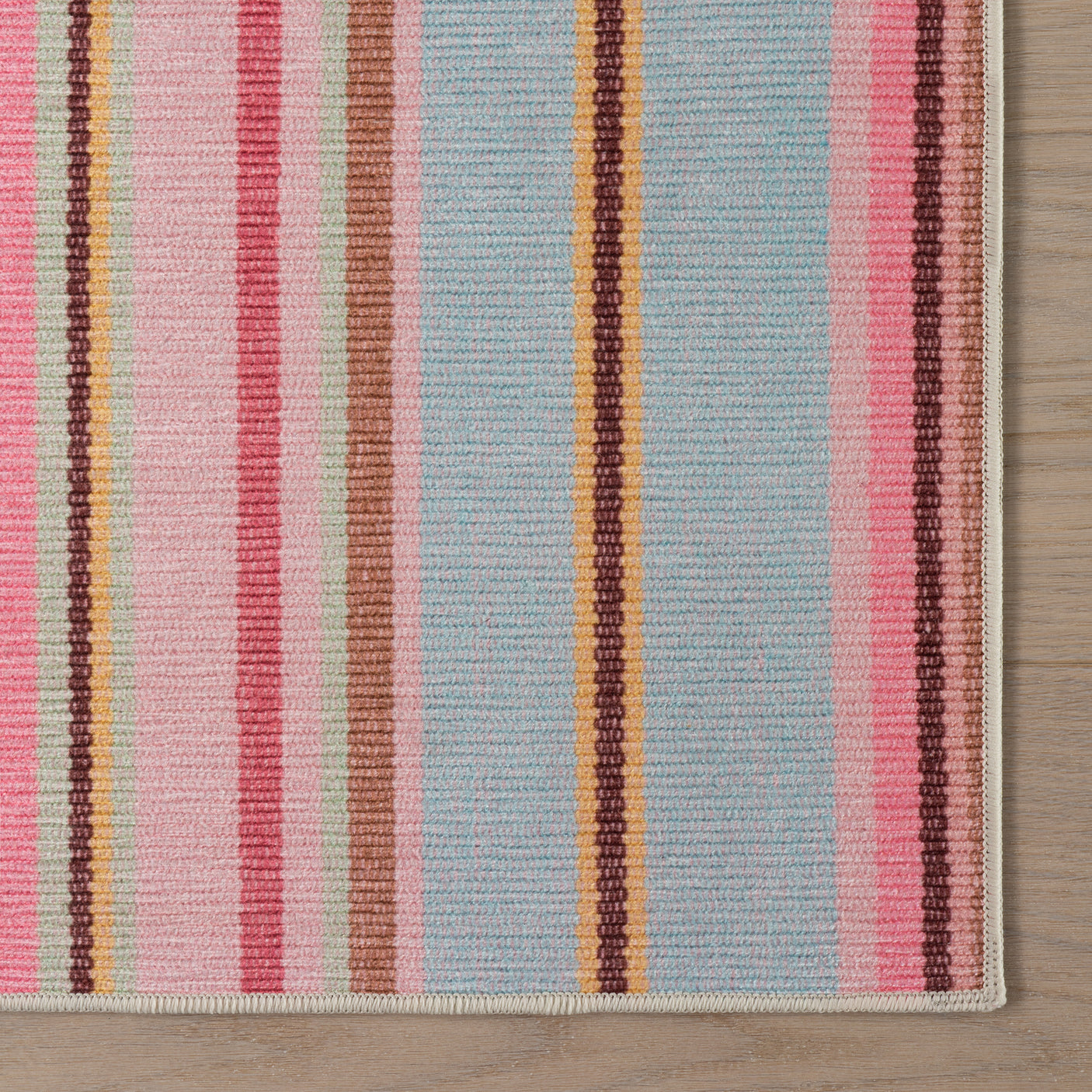 Jamaica Stripe Machine Washabel Rug
