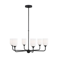 Six Light Chandelier — 17.25"