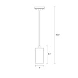 One Light Mini-Pendant — Clear, 60 W