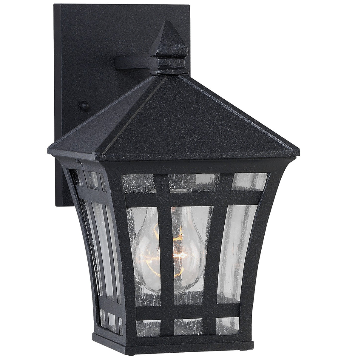 Herrington 10" Lantern — Clear Seeded