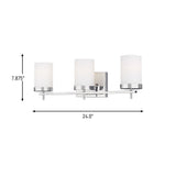 Three Light Wall / Bath — 75 W