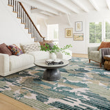 Sierro Modern Abstract Machine Washable Rug