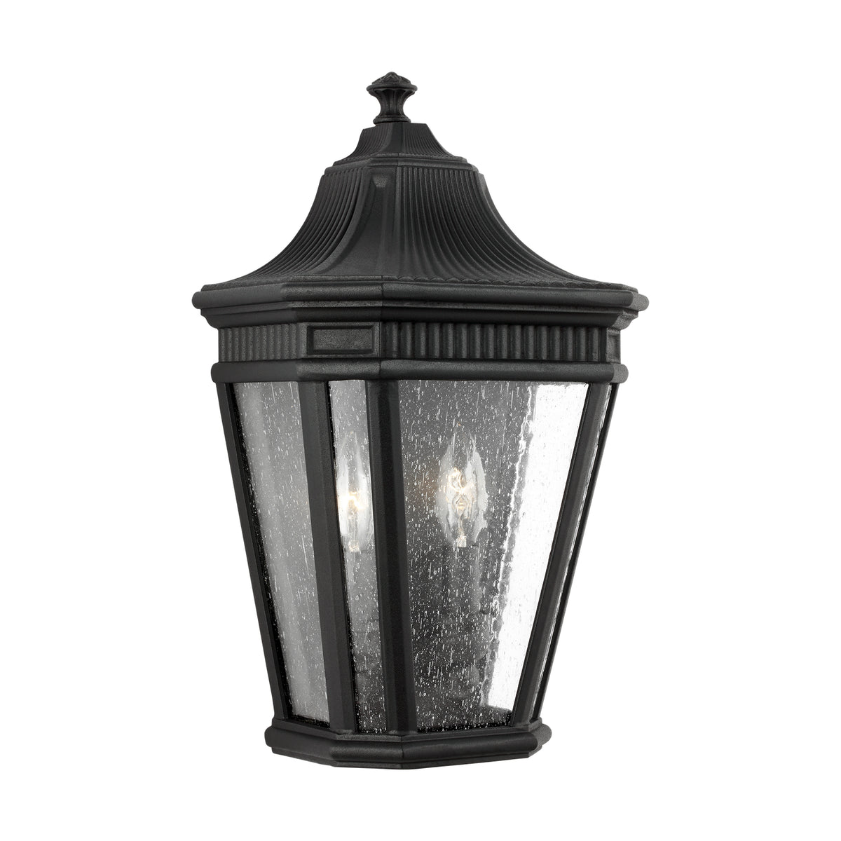 Two Light Outdoor Wall Lantern — 16.00", Torpedo Bulb