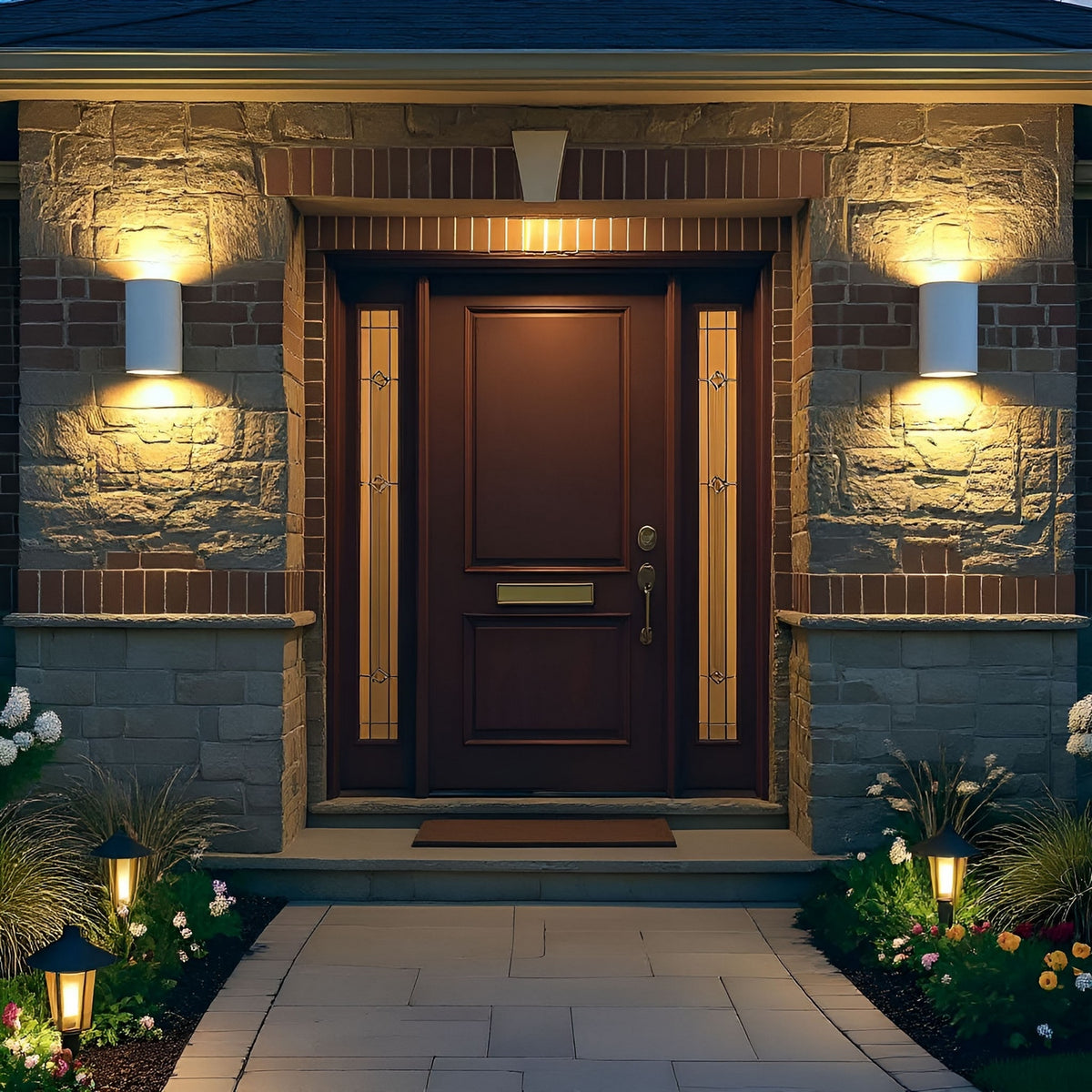 Cylinder StoneStrong 5" Down Wall Lantern — 1 Light