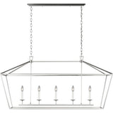 Five Light Linear Chandelier