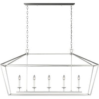 Five Light Linear Chandelier
