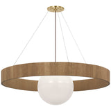 Arena 53" Ring and Globe Chandelier