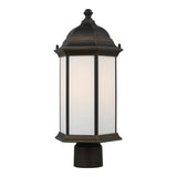 Sevier 18" Post Lantern — Satin Etched