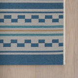 Dash & Albert Caldera Modern Checkered Indoor/Outdoor Rug in Blue, photo 6