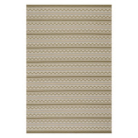 Dash & Albert Caldera Modern Checkered Indoor/Outdoor Rug in Tan, on white