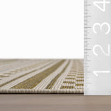 Dash & Albert Caldera Modern Checkered Indoor/Outdoor Rug in Tan, photo 6