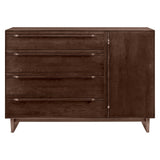 West Bros Camber Door Dresser in 88 Umber, on white