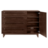 West Bros Camber Door Dresser in 88 Umber, on white