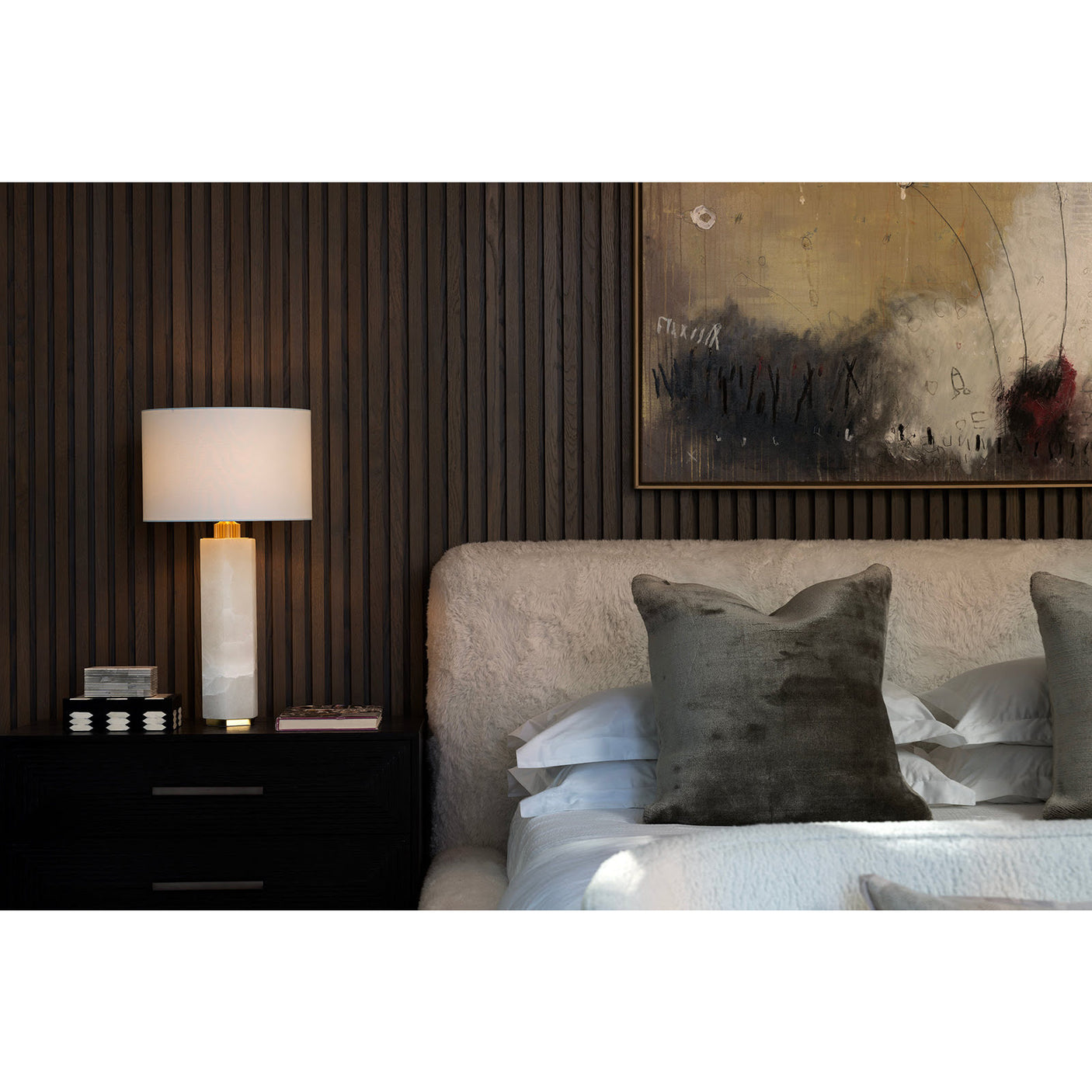 Gear Alabaster Table Lamp