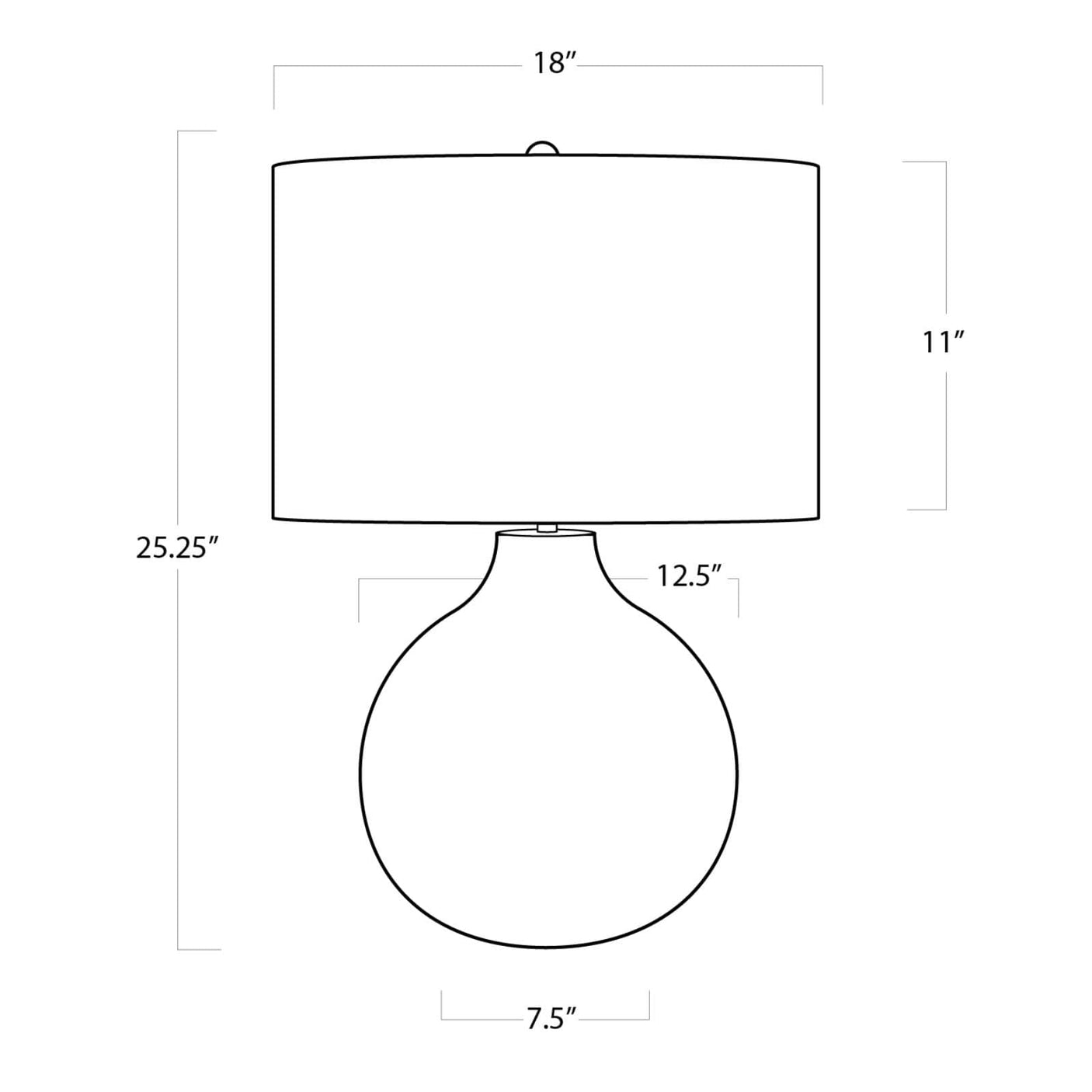 Chevron Bone Table Lamp