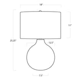 Chevron Bone Table Lamp