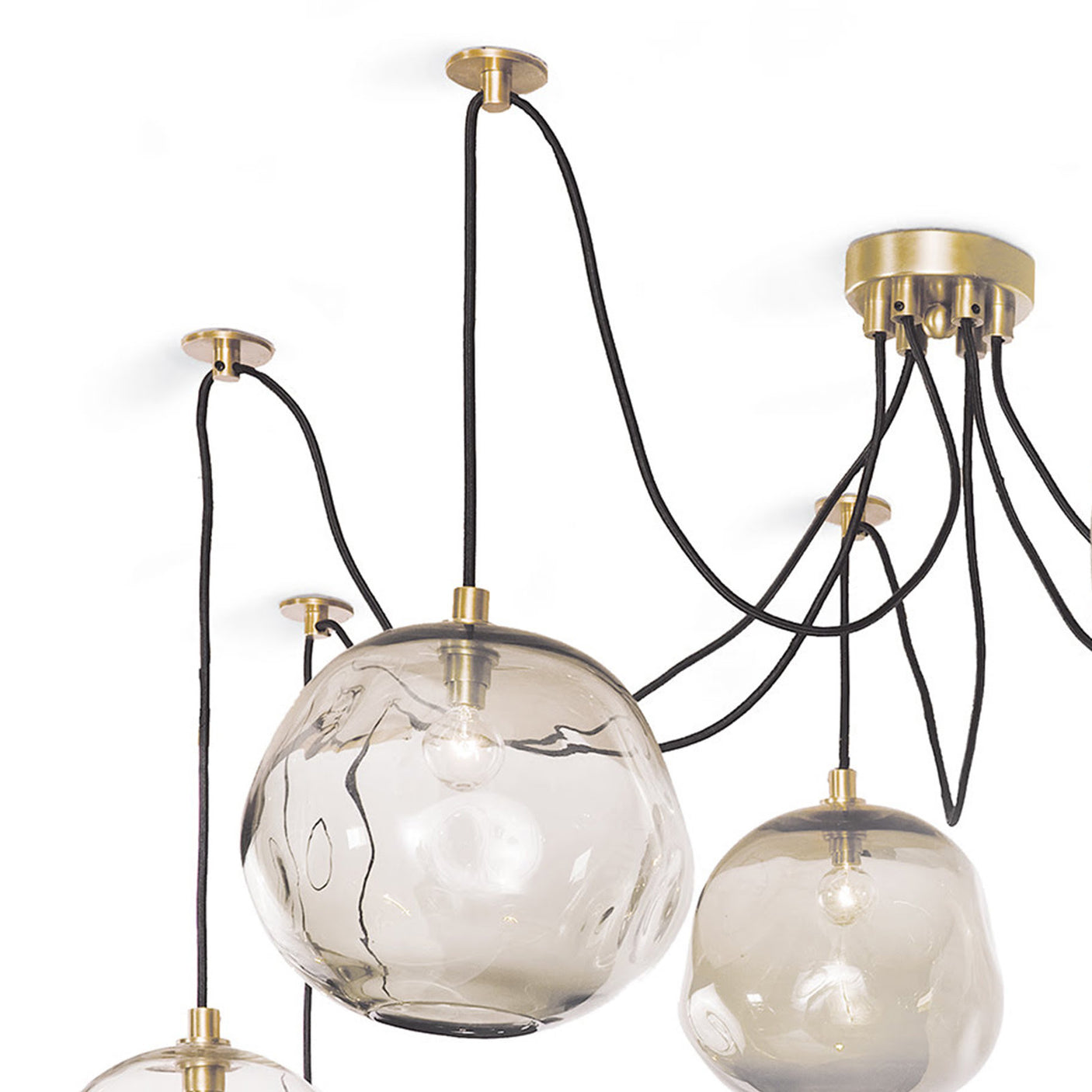 Molten Spider Large With Smoke Glass