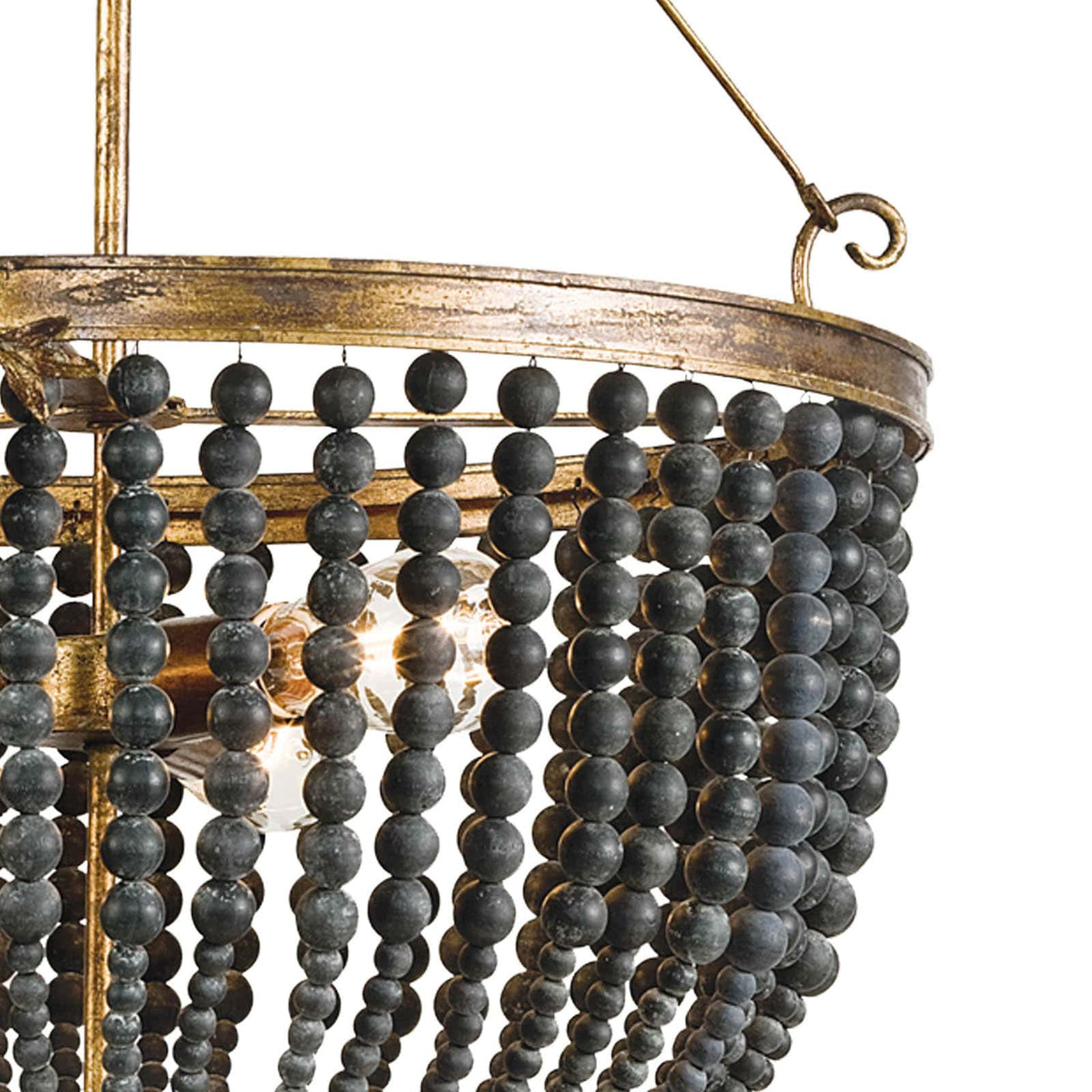 Fabian Wood Bead Chandelier