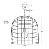 Fresco Metal Pendant