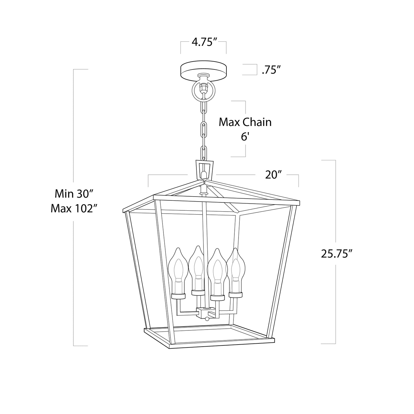 Hampton Outdoor Lantern