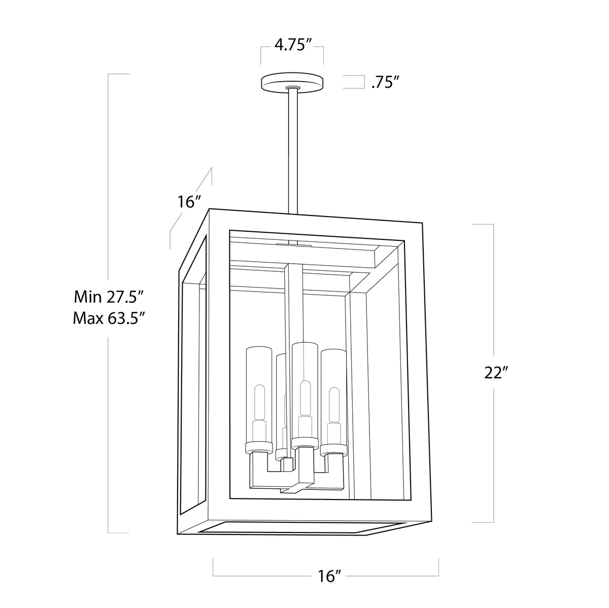 Montecito Outdoor Lantern Large