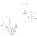 Fisher Sconce Double