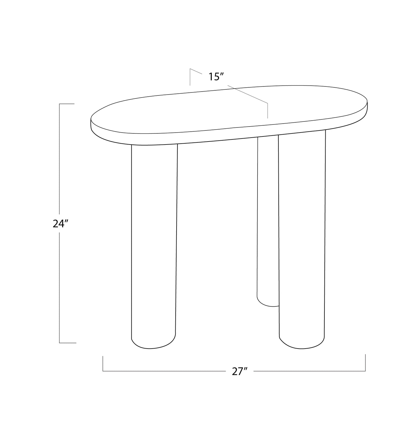 Gabrielle Marble End Table