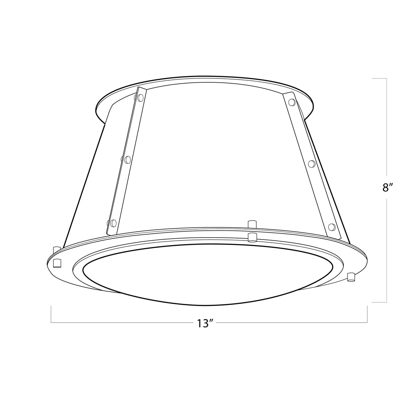 French Maid Flush Mount