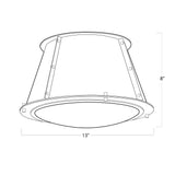 French Maid Flush Mount