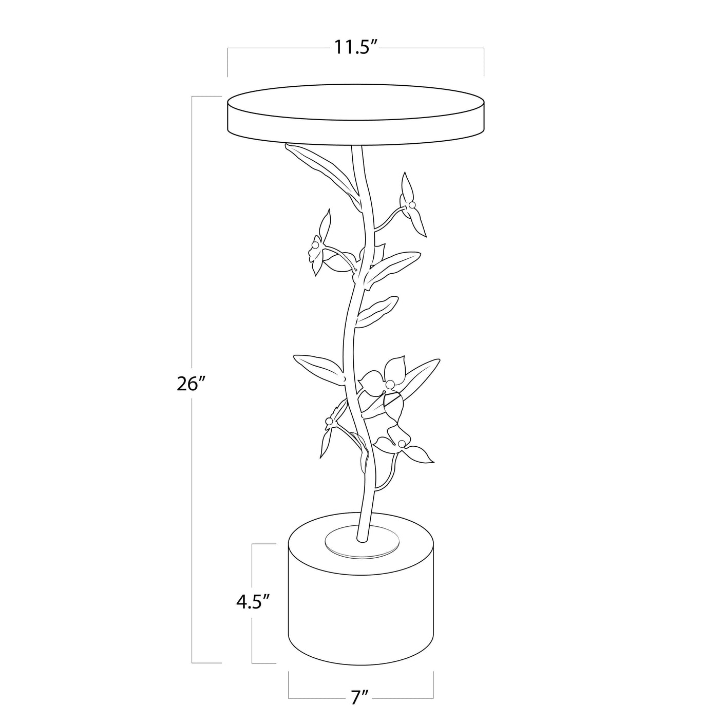 Trillium Martini Table