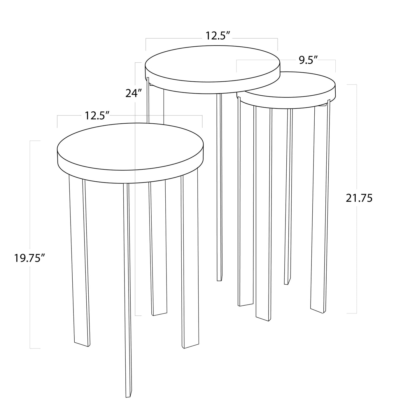 Andres Hair on Hide Mixer Table Set