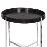 Derby Leather Tray Table