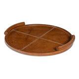 Forte Leather Tray Round