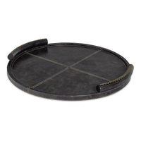 Forte Leather Tray Round