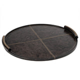 Forte Leather Tray Round Large