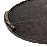 Forte Leather Tray Round Large