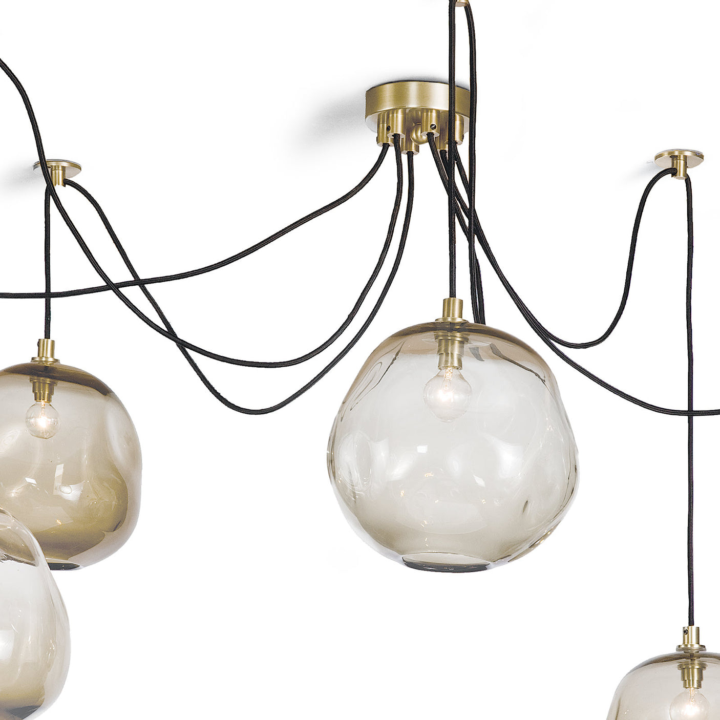 Molten Spider Small With Smoke Glass