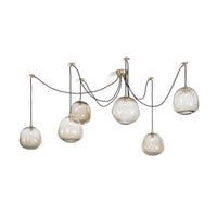 Molten Spider Small With Smoke Glass