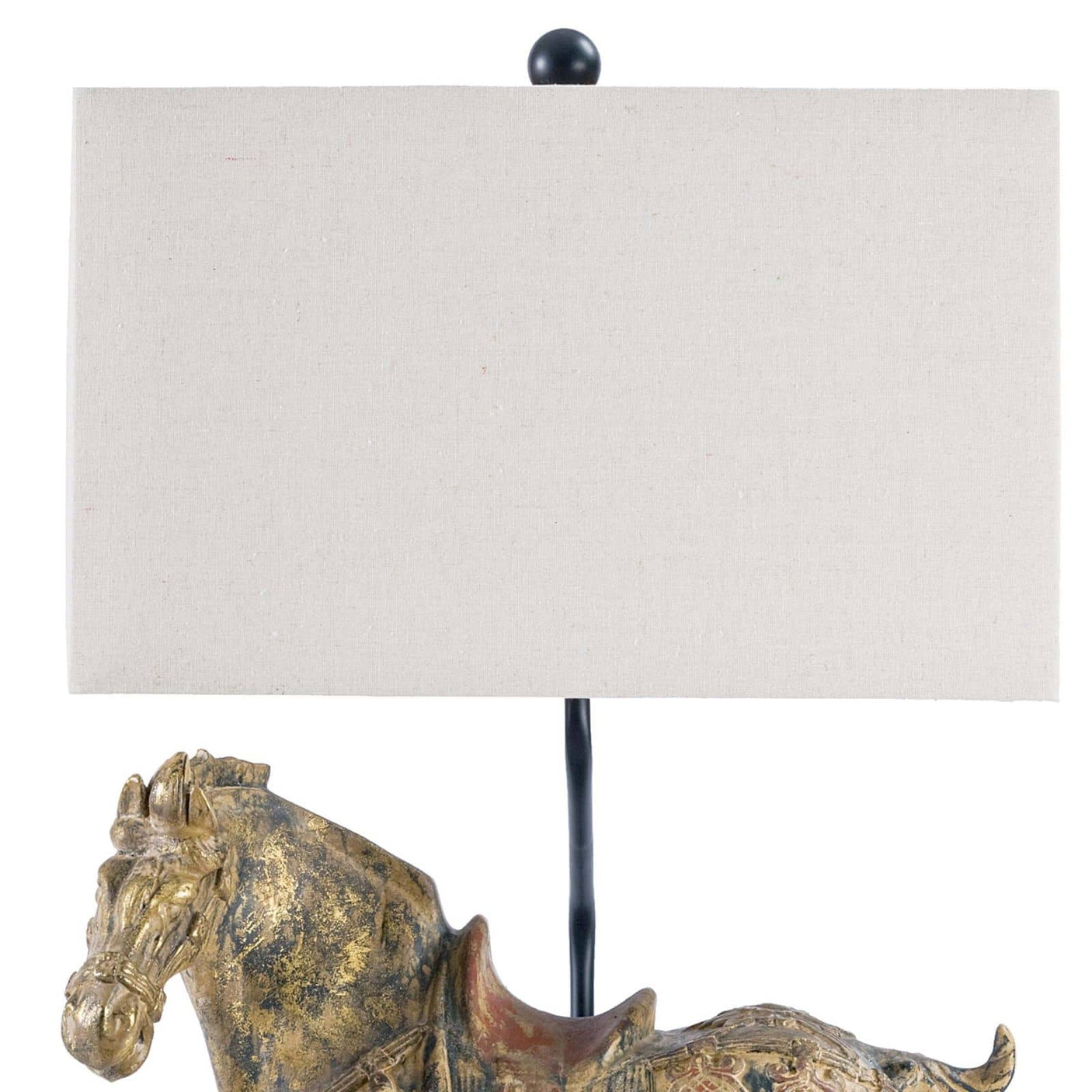 Dynasty Horse Table Lamp Pair
