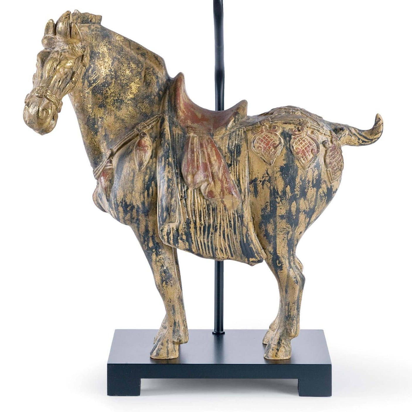Dynasty Horse Table Lamp Pair
