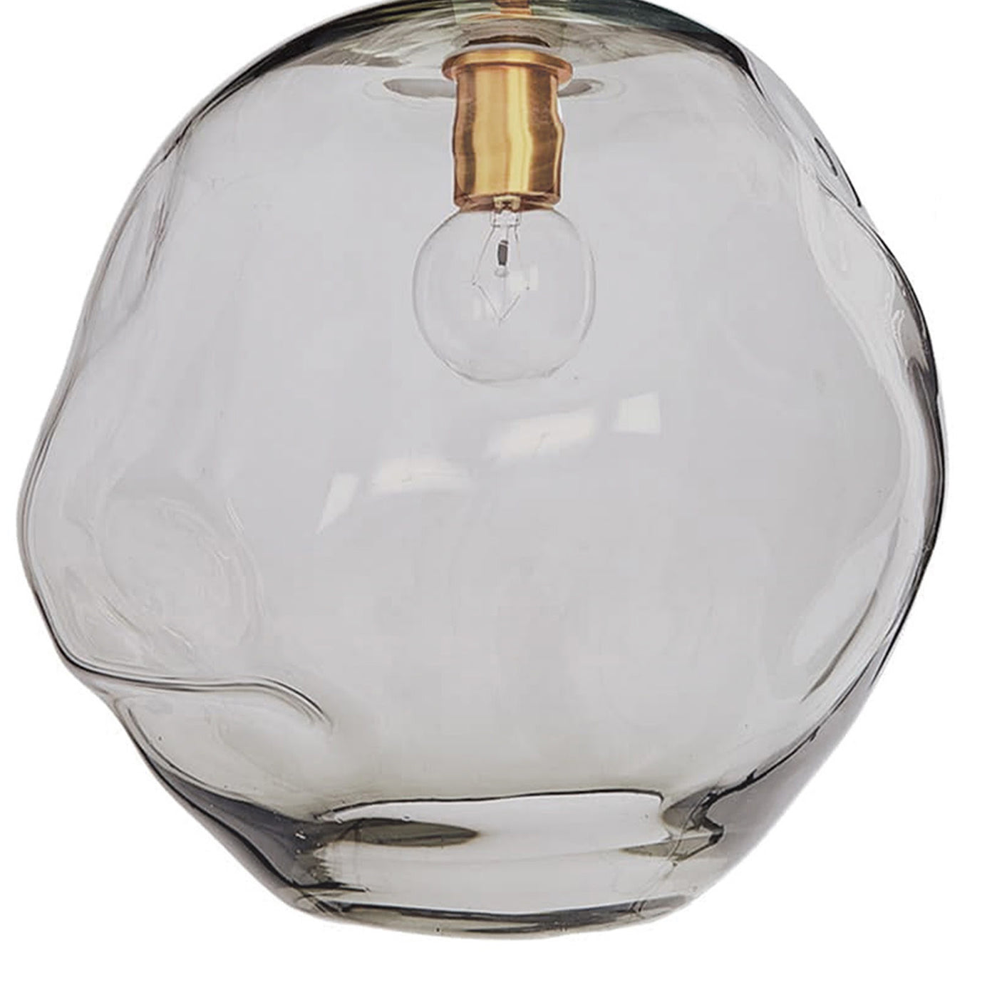 Molten Pendant Large With Smoke Glass