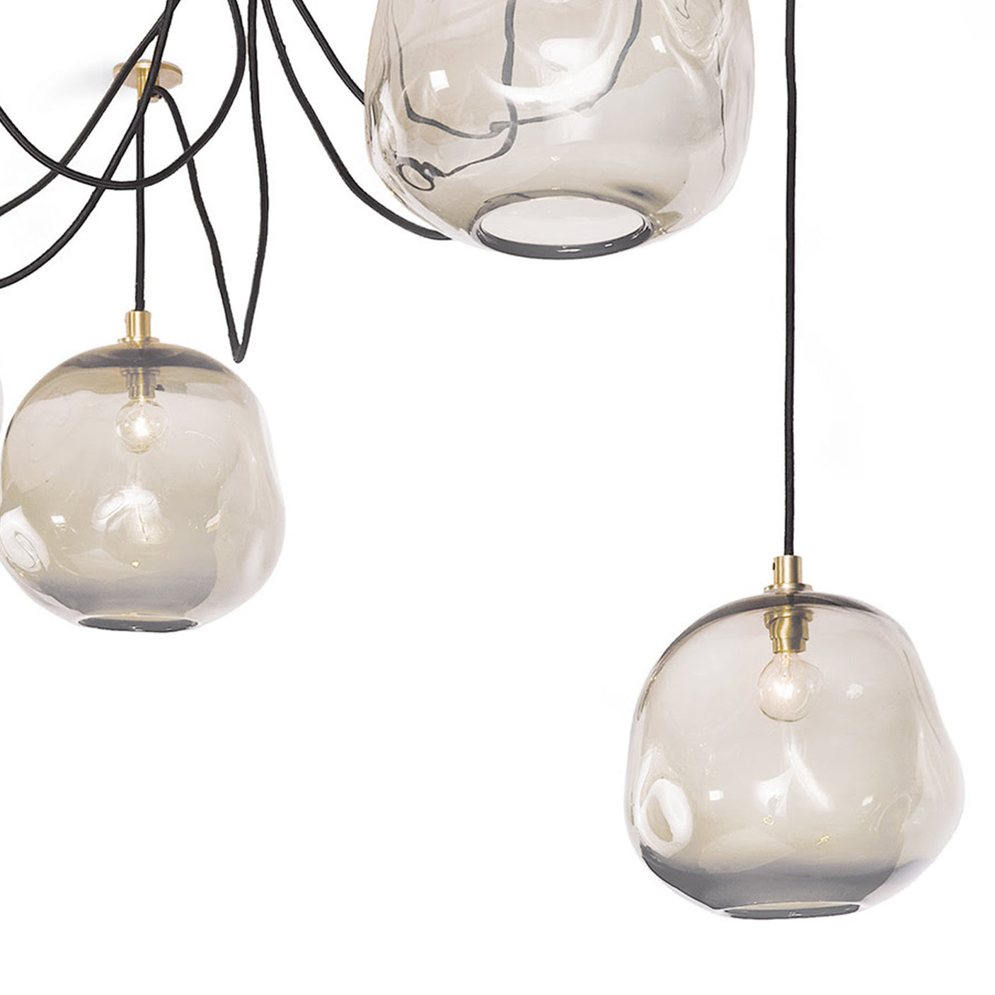 Molten Spider Large With Smoke Glass