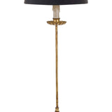 Clove Stem Buffet Table Lamp With Black Shade