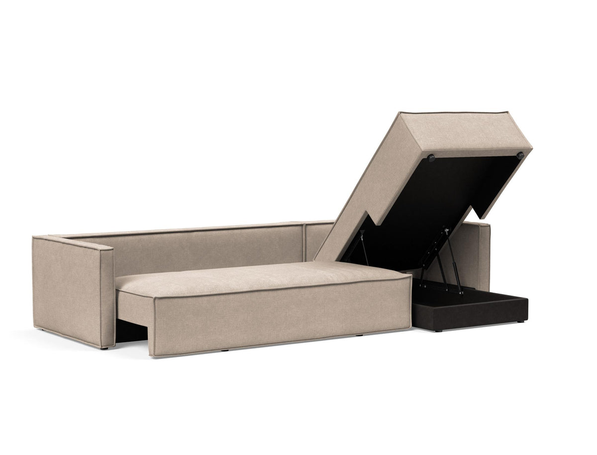 Newilla Sleeper Sofa With Lounger - Slim Arms