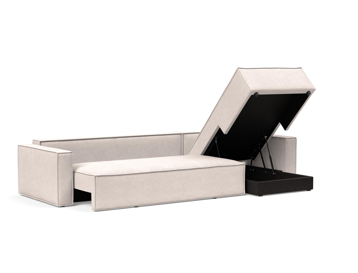 Newilla Sleeper Sofa With Lounger - Standard Arms