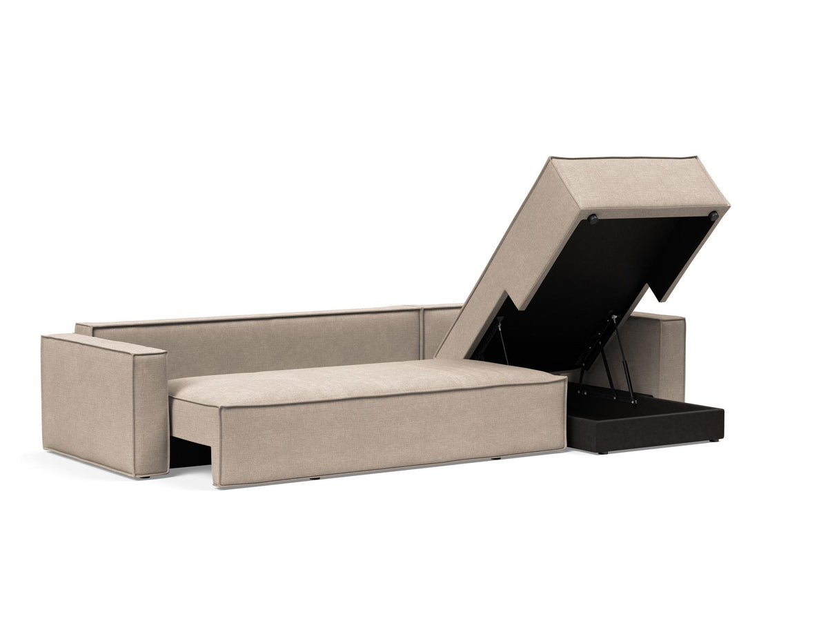 Newilla Sleeper Sofa With Lounger - Standard Arms
