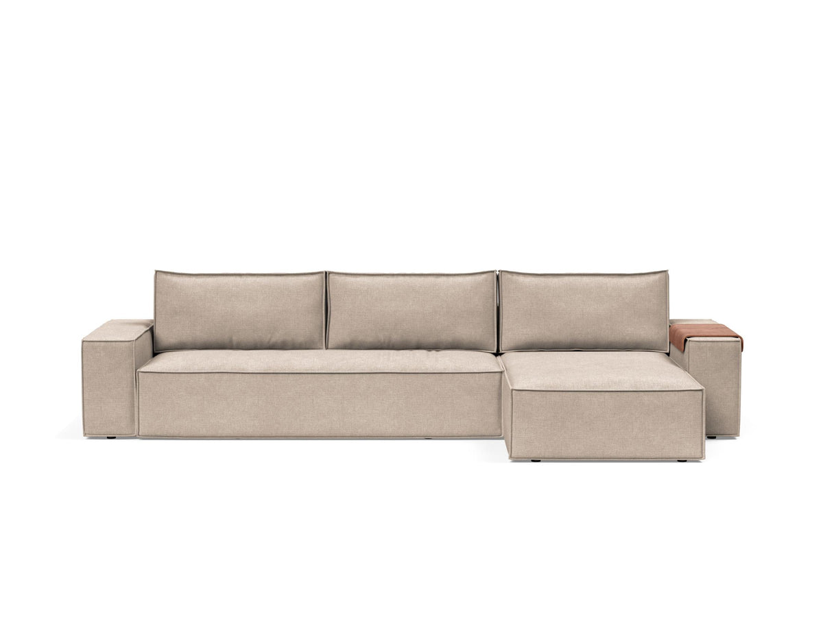 Newilla Sleeper Sofa With Lounger - Wide Arms