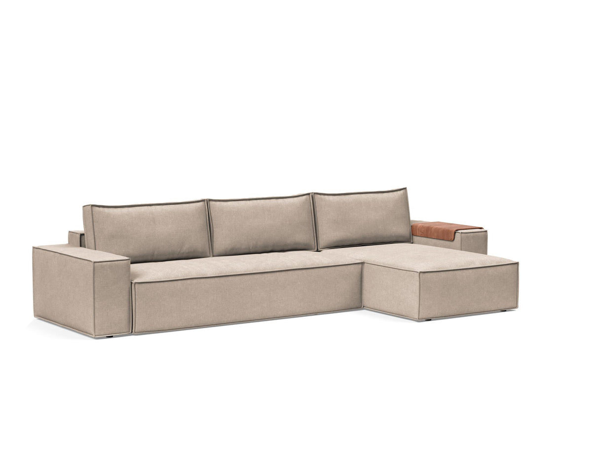 Newilla Sleeper Sofa With Lounger - Wide Arms