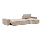 Newilla Sleeper Sofa With Lounger - Wide Arms